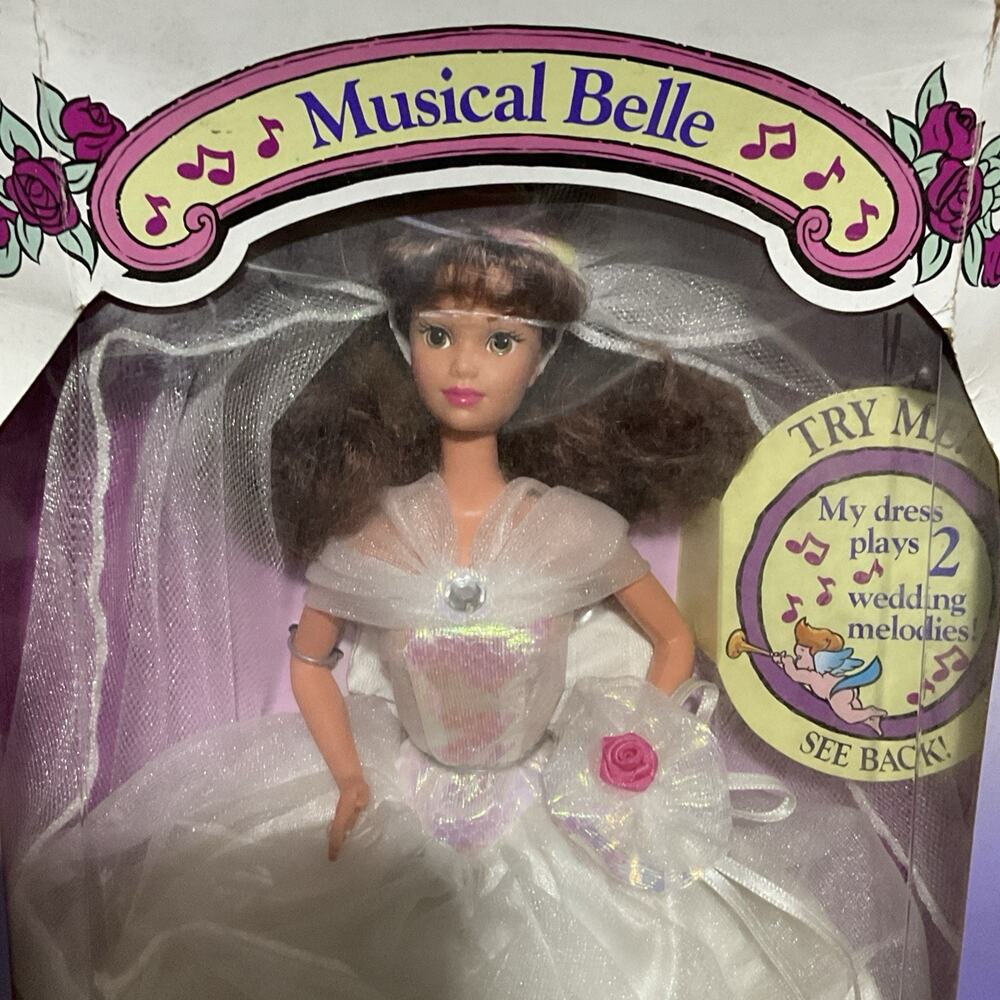 VTG 1993 Disney Beauty and the Beast Musical Belle Doll The Wedding NRFB